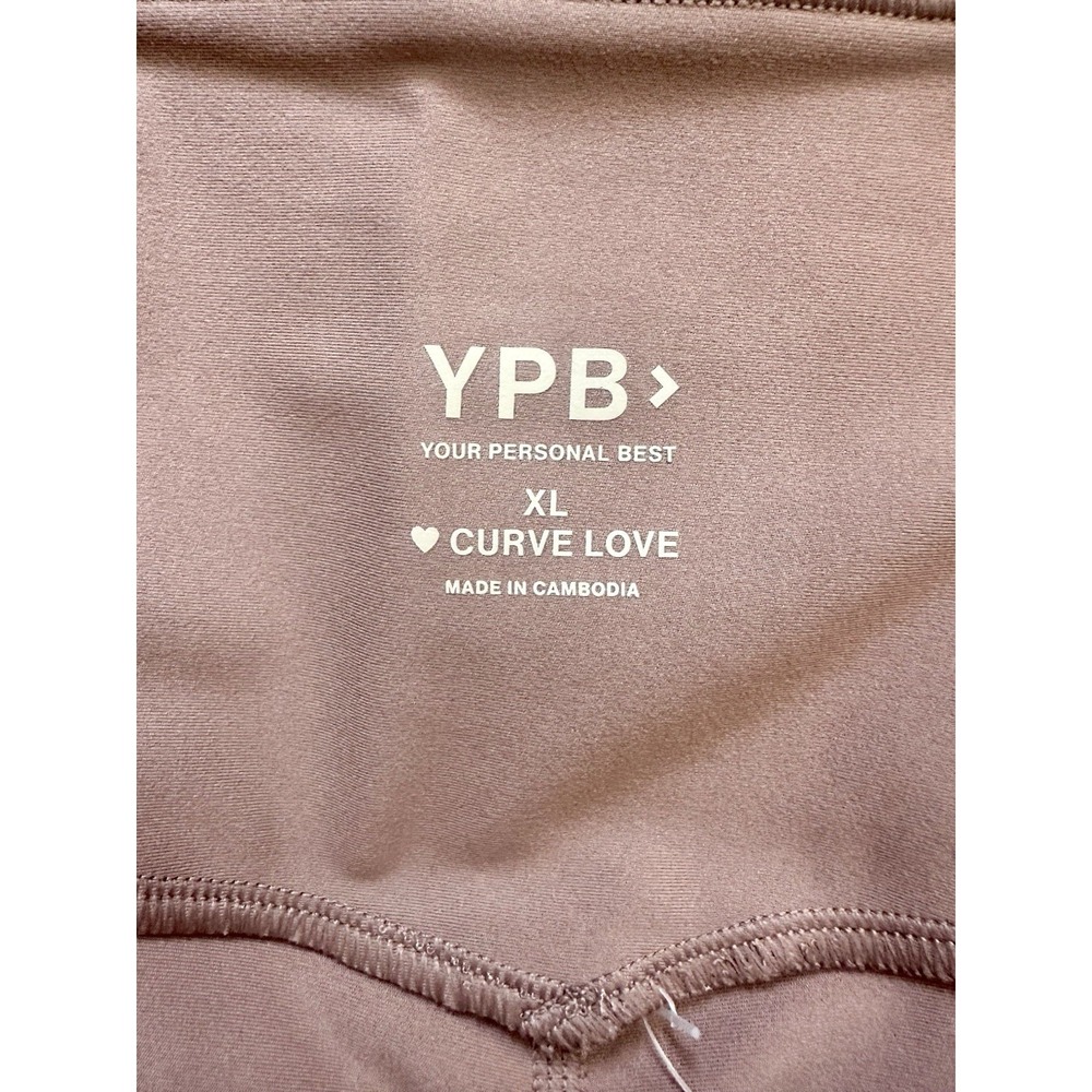 Abercrombie YPB‎ Leggings NWT XL Sculpt LUX Curve Love 7/8 Mauve Colorblock - Picture 5 of 6